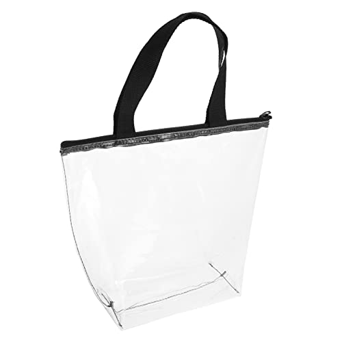 NOLITOY Wasserdichter Transparenter Kulturbeutel Mit Klarem Reißverschluss Idealer Kosmetik Und Waschbeutel Für Reisen Urlaub Und Badezimmer Praktische PVC Handtasche Für Damen Und von NOLITOY