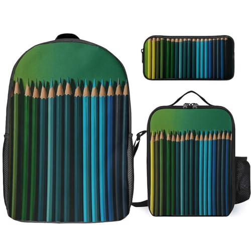 NONHAI Reiserucksack-Set, Bleistifte, Laptop-Rucksack, Lunch-Tasche, Federmäppchen, Büchertasche für Damen, Stil, Einheitsgröße, Stil:, Einheitsgröße von NONHAI