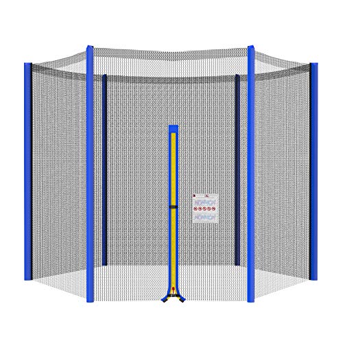 NONMON Sicherheitsnetz Ersatznetz für Trampolin Ø 305 cm 6 Stangen, Blau Gartentrampolin Ersatznetz Netz Außenliegend reißfest UV-beständig einfache Montage Eingangstür mit Reißverschluss NONMON Sicherheitsnetz Ersatznetz für Trampolin Ø 305 cm 6 Stangen, Blau Gartentrampolin Ersatznetz Netz Außenliegend reißfest UV-beständig einfache Montage Eingangstür mit Reißverschluss von NONMON