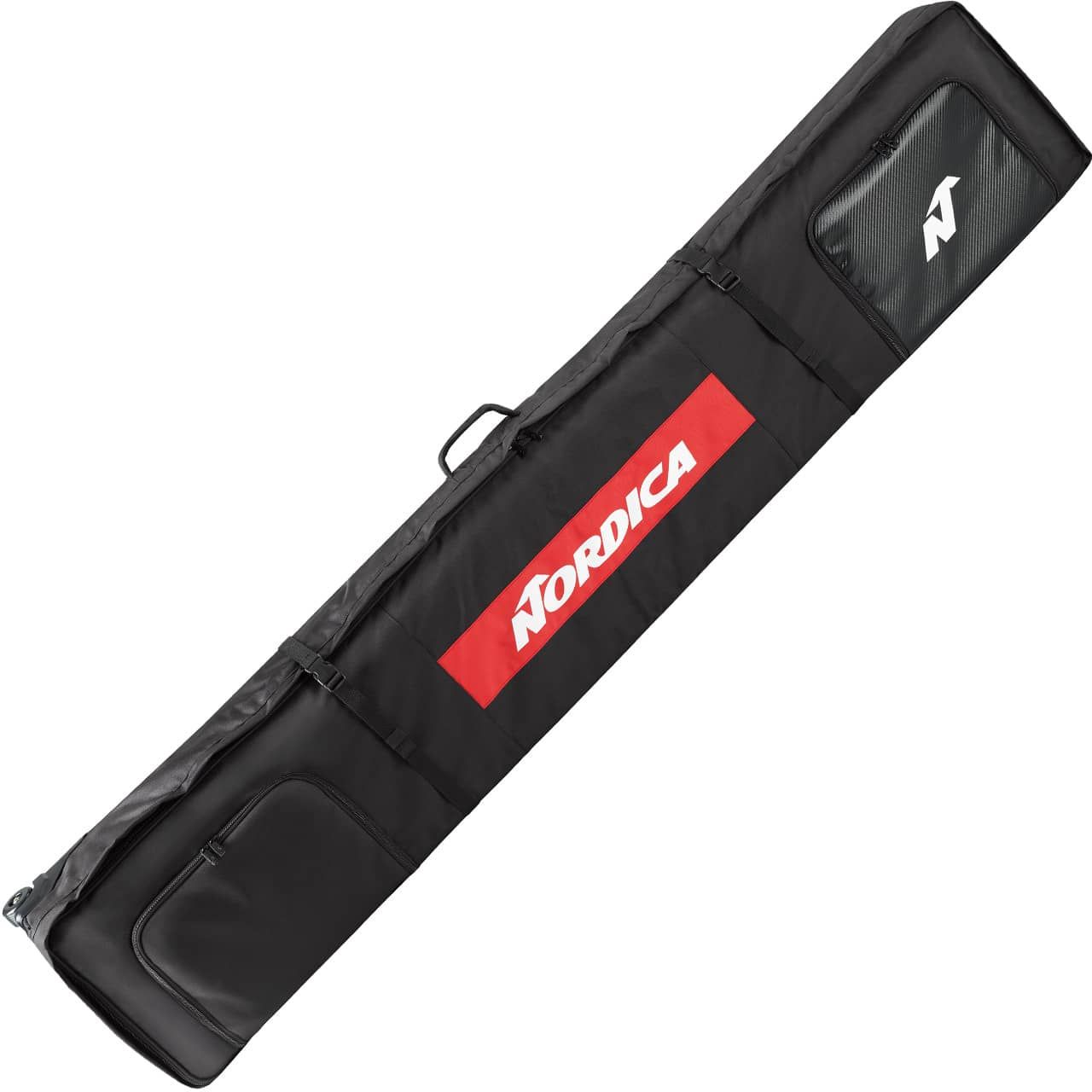 Nordica Double Roller Ski Bag black/red 200 cm von NORDICA