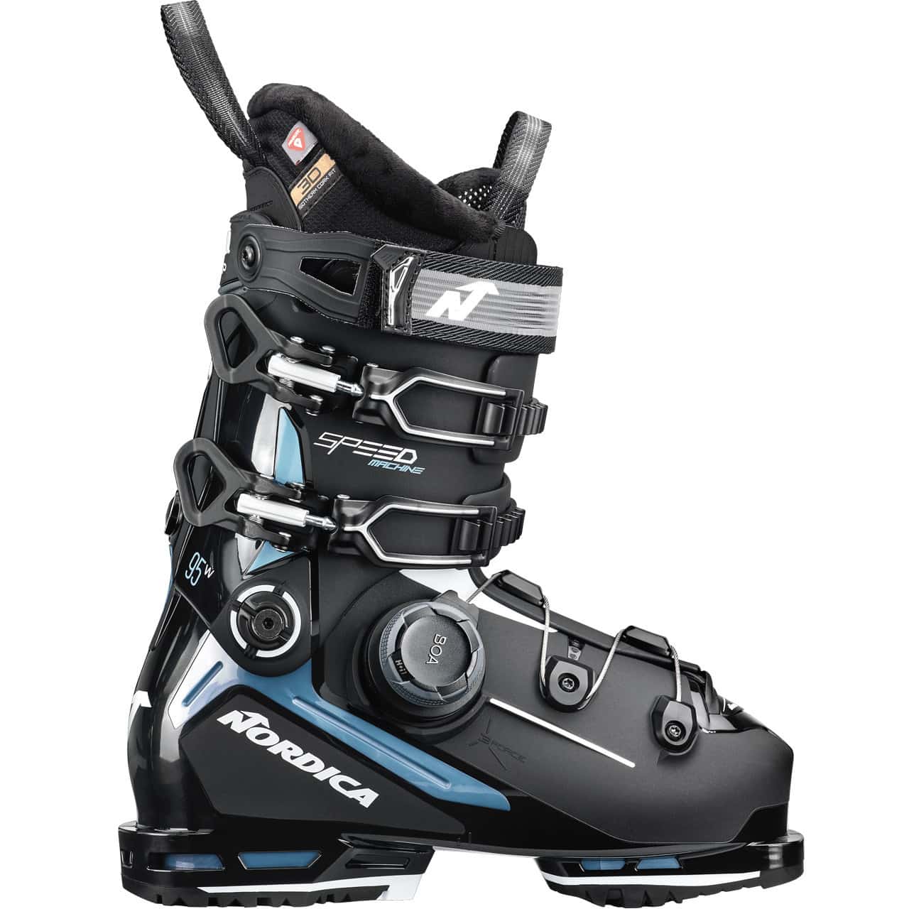 Nordica Speedmachine 3 BOA 95 W GW black/light blue/white Nordica Speedmachine 3 BOA 95 W GW black/light blue/white von NORDICA