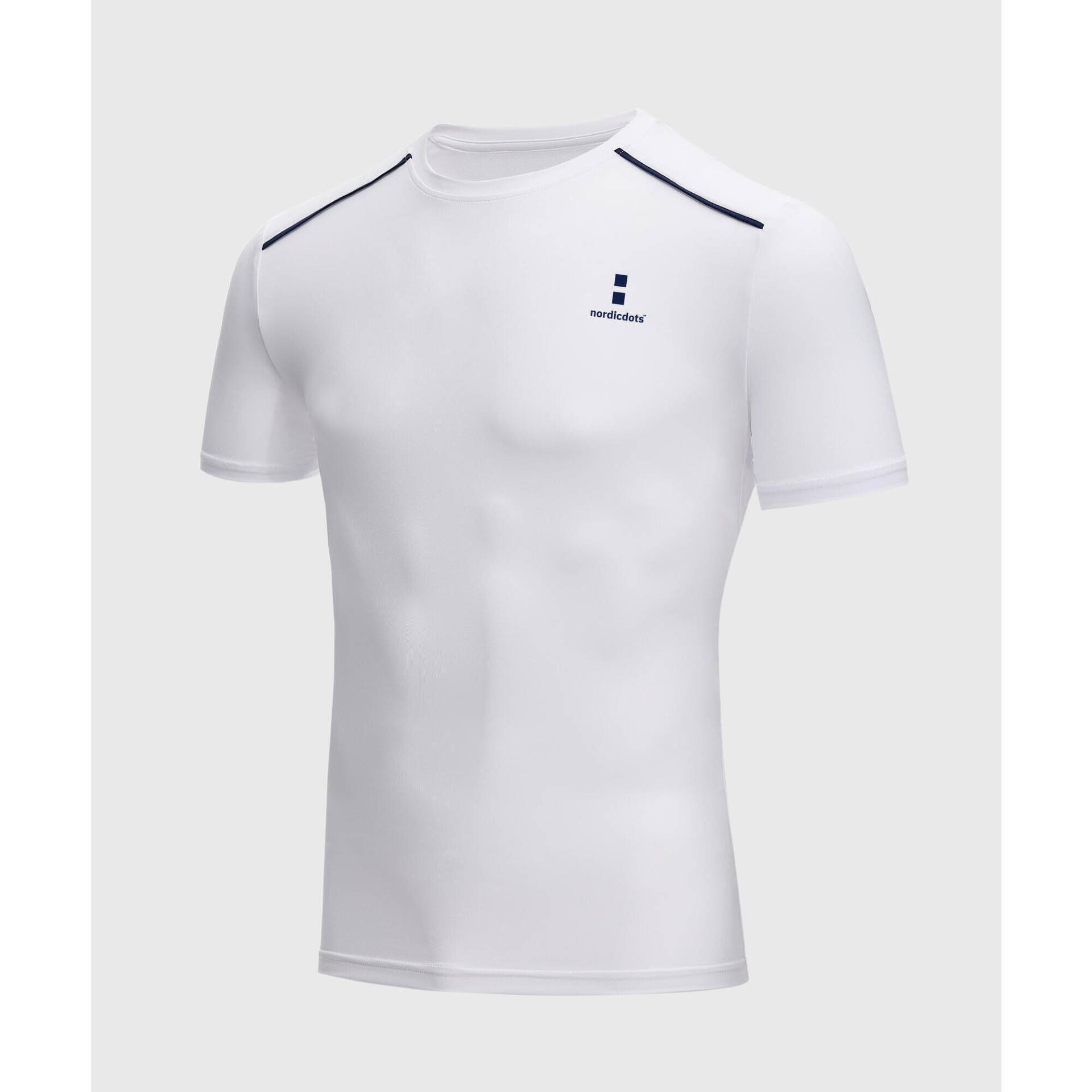 Performance Tennis/Padel T-Shirt Herren Weißes von NORDICDOTS