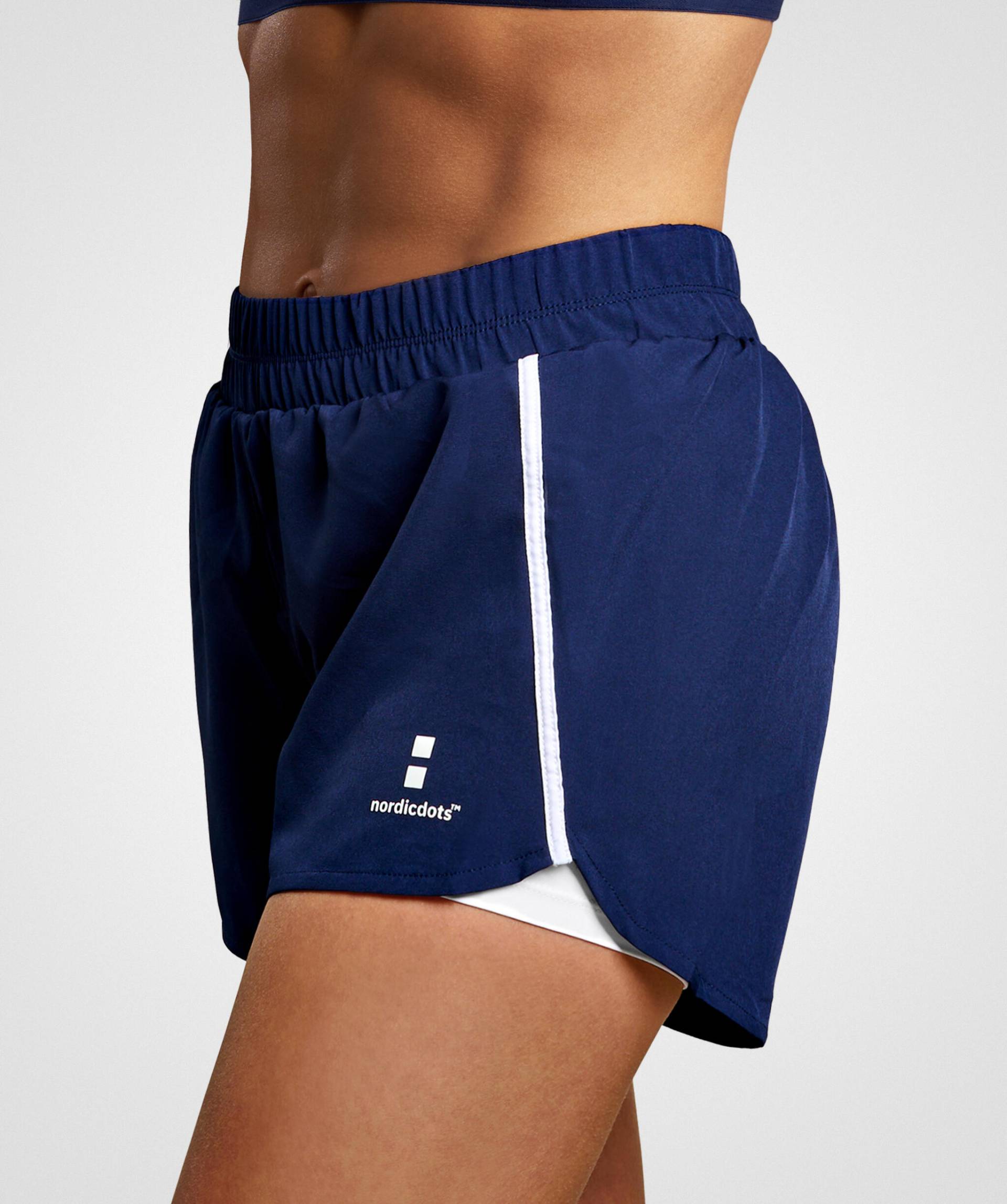 Training Tennis/Padel Shorts Damen Marineblaue von NORDICDOTS