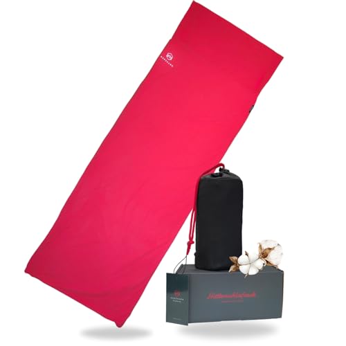 NORDKAMM® Hüttenschlafsack aus Baumwolle Ultraleicht (360 g), waschbares Schlafsack Inlett (210 x 80 cm), Hüttenschlafsack leicht kombinierbar, Schlafsack leicht kleines Packmaß, Sleeping Bag Liner NORDKAMM® Hüttenschlafsack aus Baumwolle Ultraleicht (360 g), waschbares Schlafsack Inlett (210 x 80 cm), Hüttenschlafsack leicht kombinierbar, Schlafsack leicht kleines Packmaß, Sleeping Bag Liner von NORDKAMM