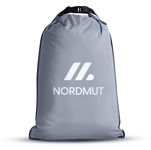NORDMUT® Pumpsack für Isomatten mit 12 mm Düsengröße | Kompressionspumpsack für Schlafmatten (Grau) von NORDMUT
