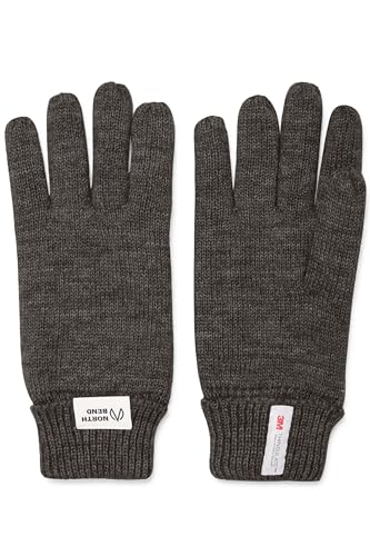 NORTH BEND NBRamon Unisex Handschuhe Fingerhandschuhe Outdoor atmungsaktiv wärmend, Größe:L/XL, Farbe:Dark Grey Melange (1011) von NORTH BEND