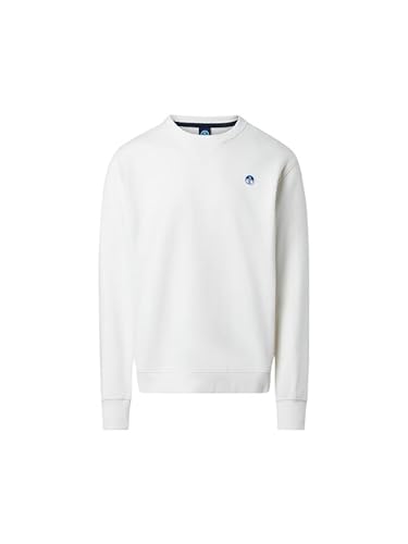 NORTH SAILS Sweatshirt mit Rundhalsausschnitt mit Logo 691255 Creme Weiß von NORTH SAILS