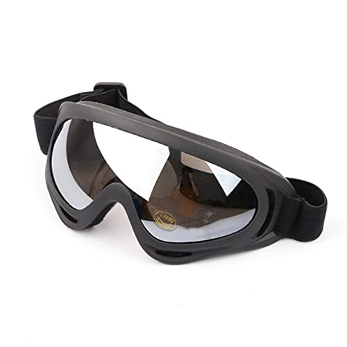 NOURIS Skibrille, Neue Skibrille Schutz Sport Snowboard Skate Skibrille-Blau Silber(Black Silver) von NOURIS