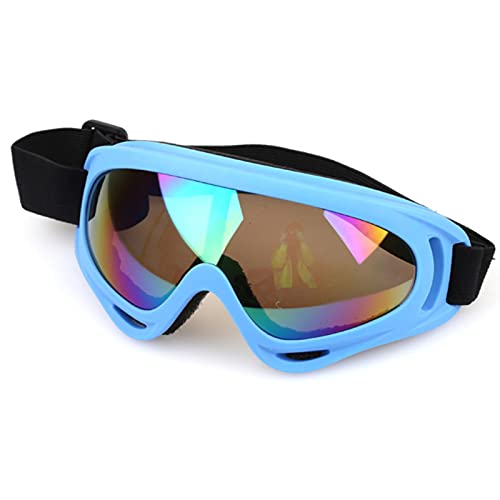 NOURIS Skibrille, Neue Skibrille Schutz Sport Snowboard Skate Skibrille-Blau Silber(Blue Colorful) von NOURIS