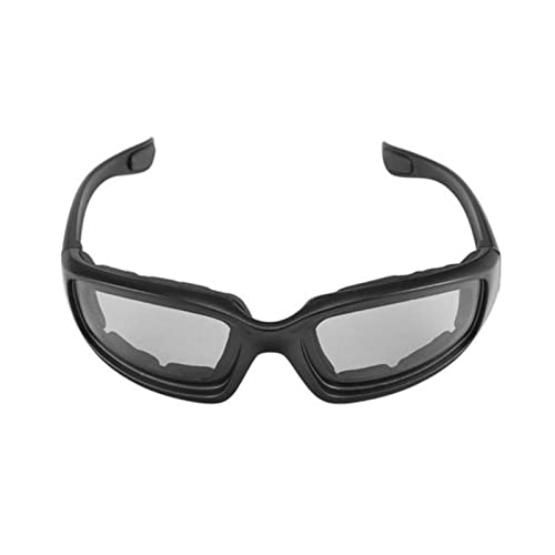 Sonnenbrillen, Neue Motorradbrillen Sonnenbrillen for Die Jagd Schießen Airsoft Brillen Und Augenschutz Winddichte Moto Goggles-Schwarz(Transparent) von NOURIS