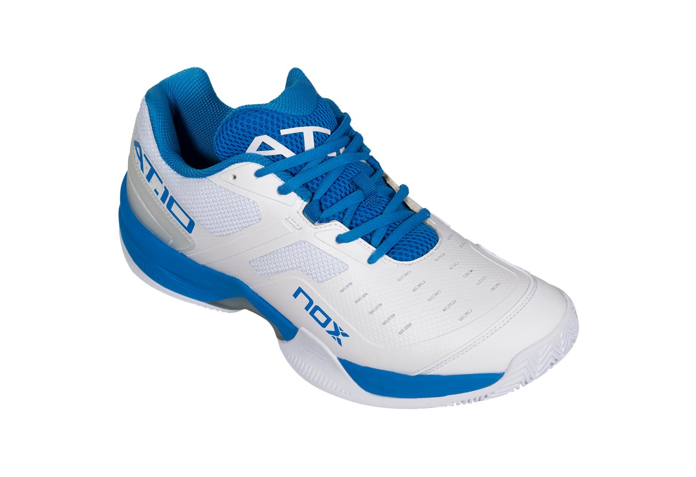 NOX Padelschuhe World Padel Tour NOX AT10 WHITE/SEA NAVY WPT Padel Shoes Padelschuh NOX Padelschuhe World Padel Tour NOX AT10 WHITE/SEA NAVY WPT Padel Shoes Padelschuh von NOX