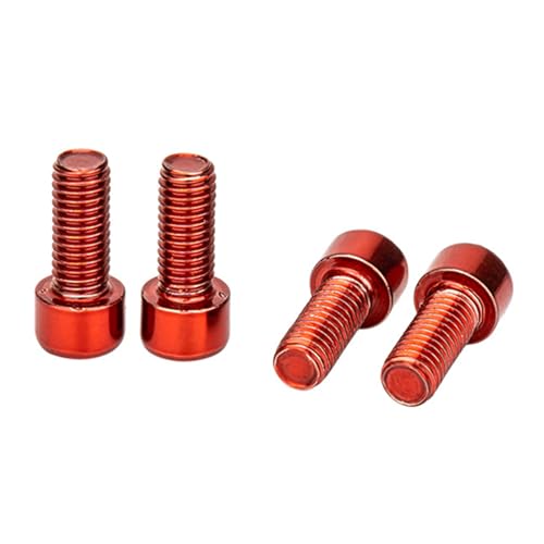 NPXUAMTJ 4 Stück 5 X 12 Mm Wasserflaschenhalter Schrauben Ersatz Edelstahl Schraube Sechskant Innensechskantschrauben Schrauben Fahrradzubehör von NPXUAMTJ