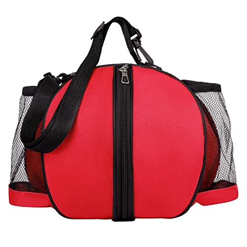 NPYQ Basketball Tasche Fußball Schultertaschen Mit Zwei Elastischen Seitentaschen Zweiseitig Offene Balltasche Aufbewahrungstasche Für Sportausrüstung von NPYQ