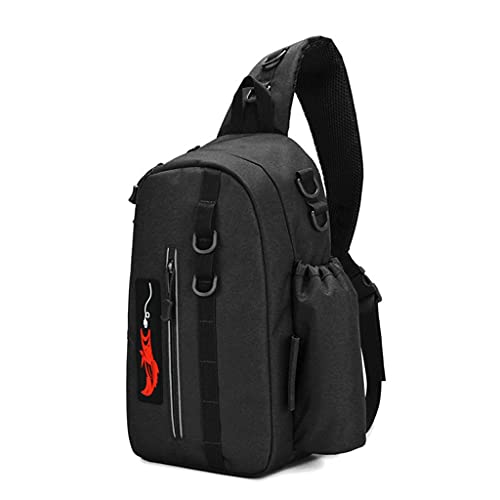 NPYQ Große Kapazität Outdoor Angelgerät Rucksack Tackle Lagerung Reise Tragetasche Angeltasche Falten Schulter Rucksack von NPYQ