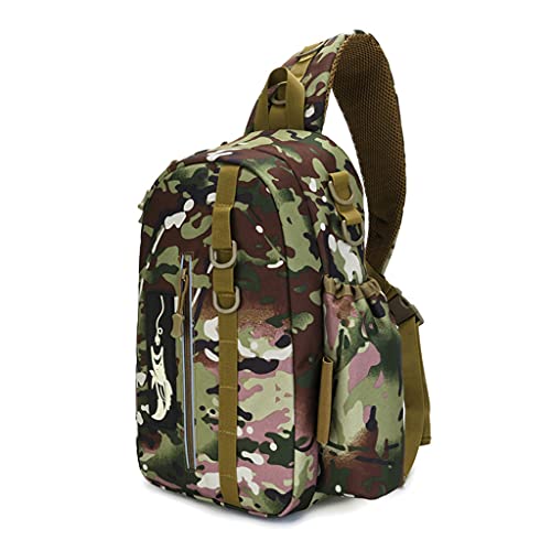 NPYQ Große Kapazität Outdoor Angelgerät Rucksack Tackle Lagerung Reise Tragetasche Angeltasche Falten Schulter Rucksack von NPYQ