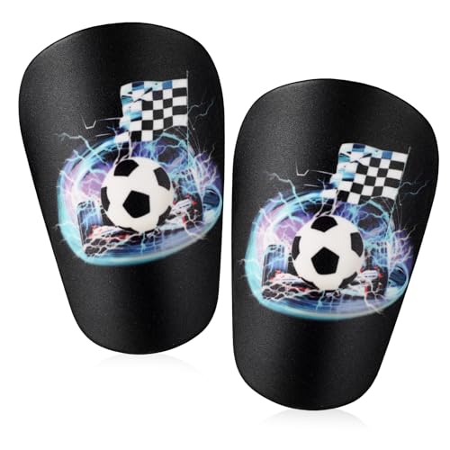 2stk Schienbeinschoner für Fußball, 10x6cm Mini Schienbeinschoner mit Rennmuster Schützend Winzige Schienbeinschoner Extra Kleine Schienbeinschoner für Teenager Kinder Erwachsene 2stk Schienbeinschoner für Fußball, 10x6cm Mini Schienbeinschoner mit Rennmuster Schützend Winzige Schienbeinschoner Extra Kleine Schienbeinschoner für Teenager Kinder Erwachsene von NQEUEPN