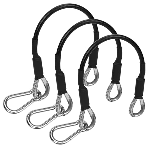 NQEUEPN 3 Stück Verlängerungskabel für Fitnessstudios+3 Stück Karabiner, 25cm Fitness Verlängerungskabel Kompatibel mit Bowflex für LAT/Trizeps-Pulldown und Beinübungen Zuhause Fitnessstudio Maschine NQEUEPN 3 Stück Verlängerungskabel für Fitnessstudios+3 Stück Karabiner, 25cm Fitness Verlängerungskabel Kompatibel mit Bowflex für LAT/Trizeps-Pulldown und Beinübungen Zuhause Fitnessstudio Maschine von NQEUEPN