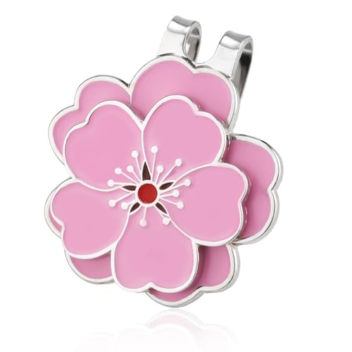 NQEUEPN Magnetischer Golfballmarker mit Golfmützenclip, Golfball Marker Clip Blumenform Golf Hut Clip Set Zubehör für Golftasche Mütze Damen Herren Golfer NQEUEPN Magnetischer Golfballmarker mit Golfmützenclip, Golfball Marker Clip Blumenform Golf Hut Clip Set Zubehör für Golftasche Mütze Damen Herren Golfer von NQEUEPN