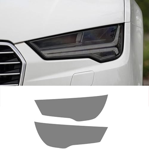 NRAAUEPO Auto Front Scheinwerfer Folie für A&UDI A7 2015-2018 Auto Scheinwerfer Lampe Film Transparent Schwarz Geformt Vinyl Schutz Trim von NRAAUEPO