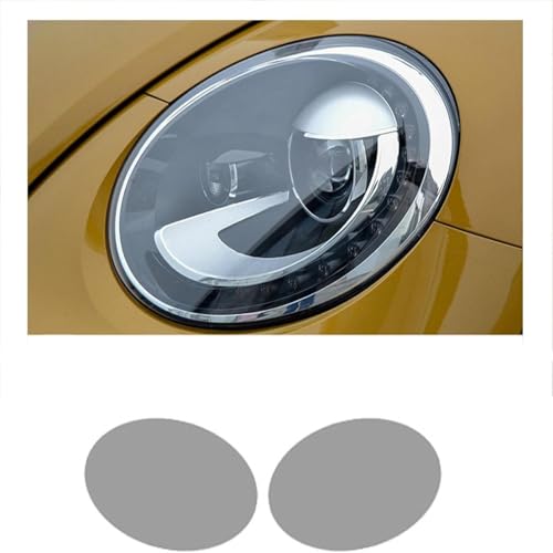 NRAAUEPO Auto Front Scheinwerfer Folie für v&w Käfer 2013-2019 Auto Scheinwerfer Lampe Film Transparent Schwarz Geformt Vinyl Schutz Trim von NRAAUEPO