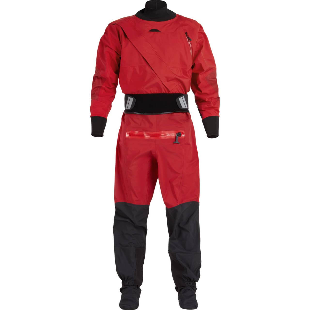 NRS Crux Drysuit - Red, XXL von NRS