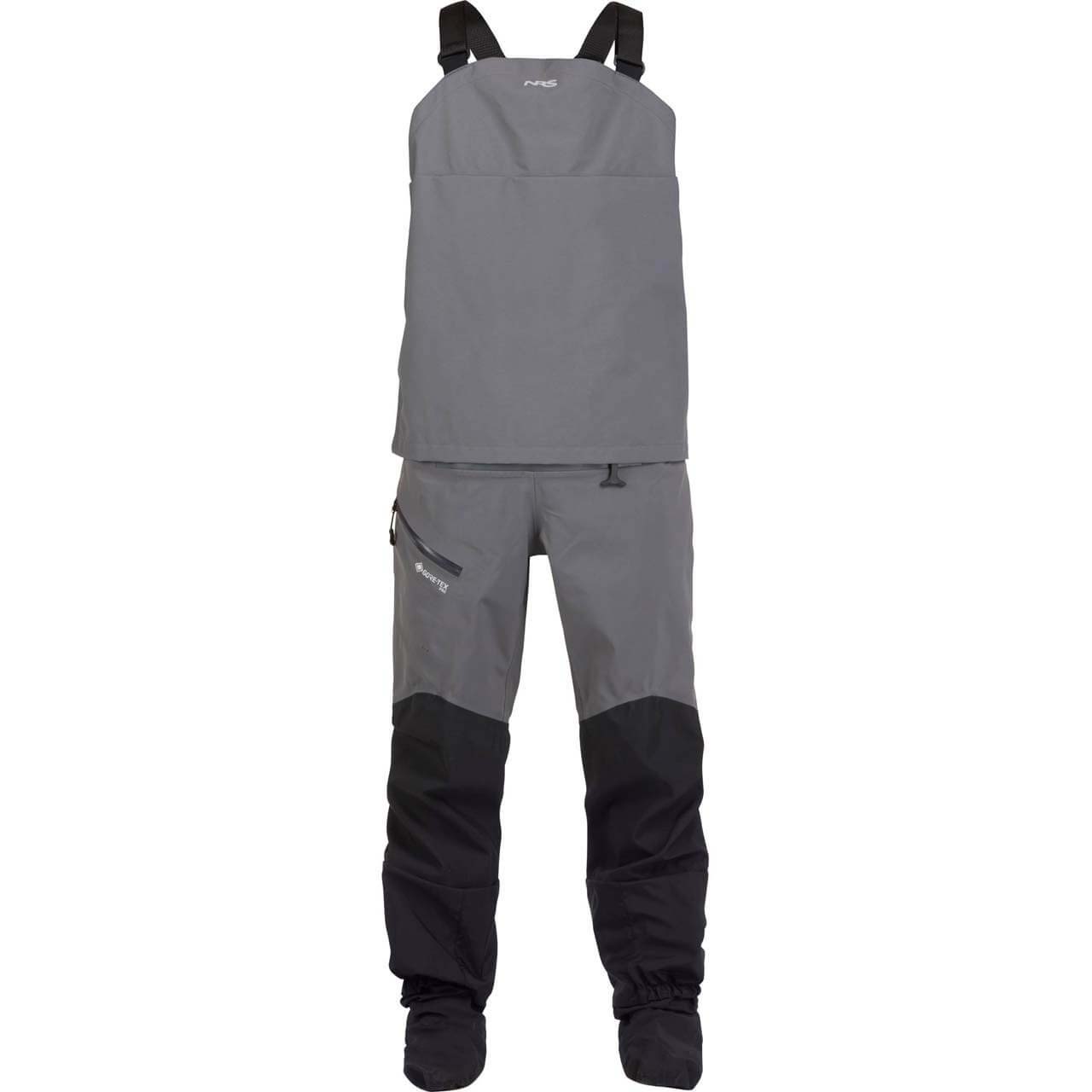 NRS Recoil GORE-TEX Pro Dry Bib - Gray, S NRS Recoil GORE-TEX Pro Dry Bib - Gray, S von NRS