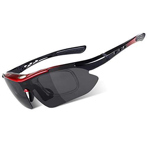 NSGJUYT Sport Reiten Radfahren Sonnenbrille mit Rahmen im Freien UV400 Mountainbike Rennrad Brillen MTB Fahrrad-Gläsern (Color : Green) von NSGJUYT