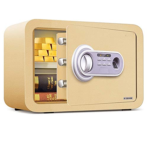 NTALJC Diebstahlsicherer Safe, sicherer elektronischer Sicherheitssafe, Cabifingerprintric Deposifront Load Cash Cabinet Safes von NTALJC