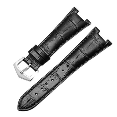 NTALJC Uhrenarmband aus echtem Leder für Patek Philippe 5711 5712G, wasserdicht, schweißfest, konkave Faltschnalle, 25 mm Armband von NTALJC