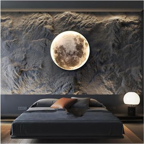 NTALJC Wandleuchte, Moderne LED-Mond-Wandleuchte, minimalistische Wand-Innenbeleuchtung, kompatibel mit Schlafzimmer-Hintergrundwand und dekorativen Nachttischlampen, Wandleuchten () von NTALJC