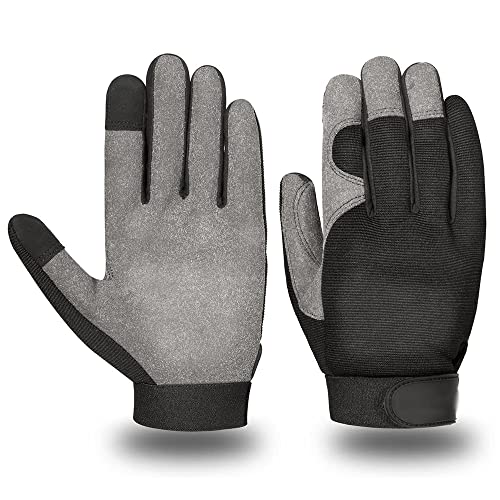 NTALJC Winterhandschuhe Herrenhandschuhe Arbeitshandschuhe verdicken Fahrhandschuhe Handschuhe für kaltes Wetter für Gartenbau, Landwirtschaft, Outdoor (Farbe: A, Größe: X-Groß (XL)) von NTALJC