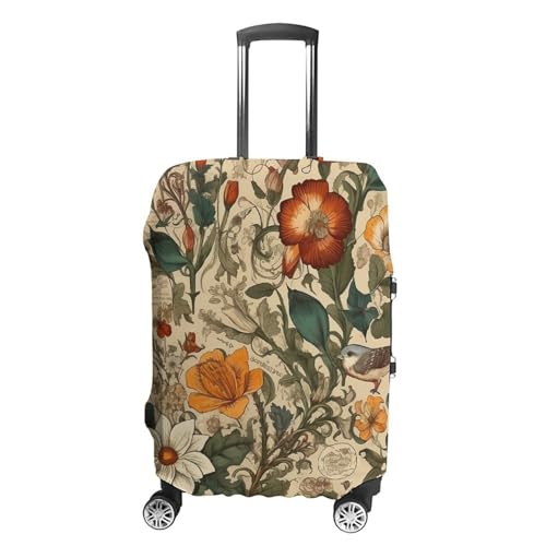 NTVOWPZO Gepäckabdeckung für Koffer, Reisegepäck, Retro-Muster, waschbar, Koffer-Schutz, kratzfest, passend für 53,3 - 81,3 cm Gepäck, Stil:, XL von NTVOWPZO