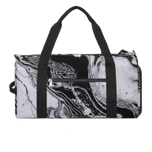 Orientalische Sporttasche mit Marmorstein, Handgepäcktasche für Herren, kleine Seesäcke für Damen, mit Schuhfach, Style-3, Einheitsgröße von NTVOWPZO