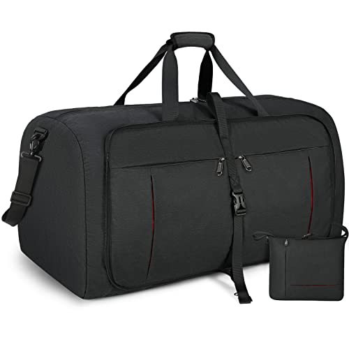 NUBILY Faltbare Reisetasche Groß 100L Sporttasche Herren Damen mit Schuhfach Leichter Reisetaschen Weekender Handgepäck Tasche Schwarz NUBILY Faltbare Reisetasche Groß 100L Sporttasche Herren Damen mit Schuhfach Leichter Reisetaschen Weekender Handgepäck Tasche Schwarz von NUBILY