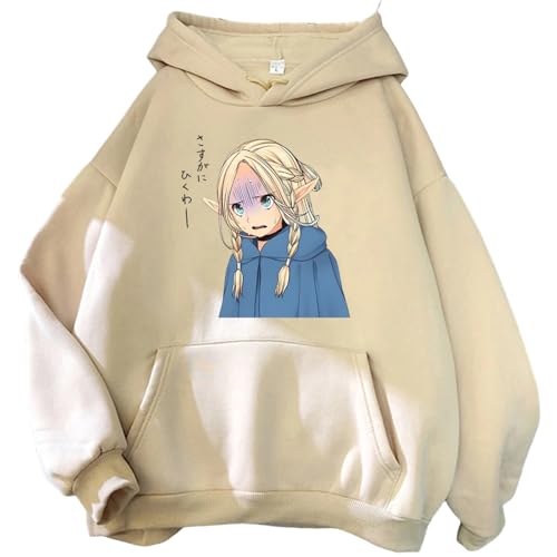 NUEKDLE Anime Köstlich In Dungeon Kleidung Dungeon Print Kapuze Männer Frauen Hoodies Casual Sweatshirt Harajuku Streetwear-color1||XXL von NUEKDLE