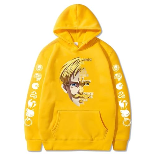 NUEKDLE Japanische Anime Sieben Todsünden Gedruckt Lose Hoodie Hoodie Hoodie Herbst Kleid Männlich Und Weiblich Paar Gleiche Art Mode color5||S von NUEKDLE