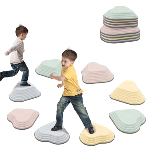 Balanciersteine für Kinder 8 Stück,Abenteuer Gleichgewicht Stein,Rutschfester Vollgummirad zur Förderung von Balance,Motorik & Koordination Balanciersteine,für Schulen,Kitas & Therapiezentren Balanciersteine für Kinder 8 Stück,Abenteuer Gleichgewicht Stein,Rutschfester Vollgummirad zur Förderung von Balance,Motorik & Koordination Balanciersteine,für Schulen,Kitas & Therapiezentren von NUKied