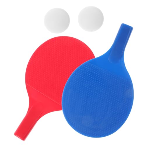 NULYLU 1 Satz Tischtennisschläger Tischtennis Trainingsschläger tischtennisplatte Tischtennis Trainer Tischtennisball Pongbälle Tischtennis-Trainingsball praktischer Sportschläger Plastik von NULYLU