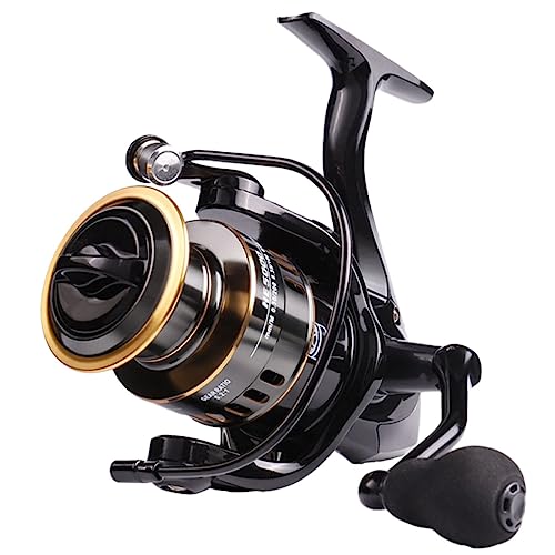 NULYLU 1Stk Ya Spinnrad Weitwurf-Fischrolle elektrische Rolle Angelrute und Rolle Ausrüstung zum Fliegenfischen Baitcast Angelrolle pumpe Pumps Baitcastrolle Angelzubehör Metall Black von NULYLU