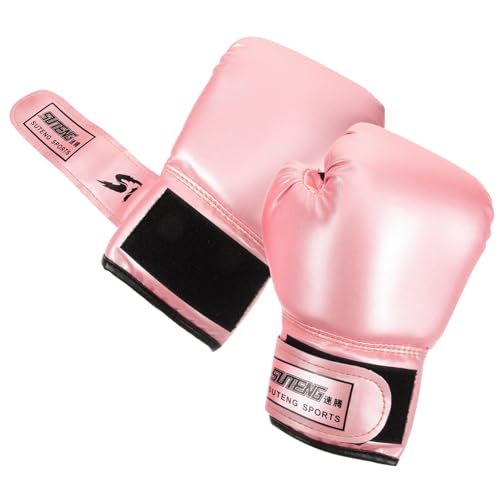 NULYLU Boxhandschuhe Für Training Thai Handschuhe Für Bequeme Sparring Handschuhe Für Kickboxen Und Muay Thai Gepolstert Rosé Ideal Für Kleine von NULYLU