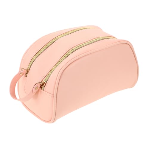 NULYLU Damen Make Up Tasche Mit Reißverschluss Kosmetiktasche Für Reisen Mit Fächern Und Durchsichtigen Innenfächern Ideal Für Die Aufbewahrung Von Make up Pflegeprodukten Und von NULYLU