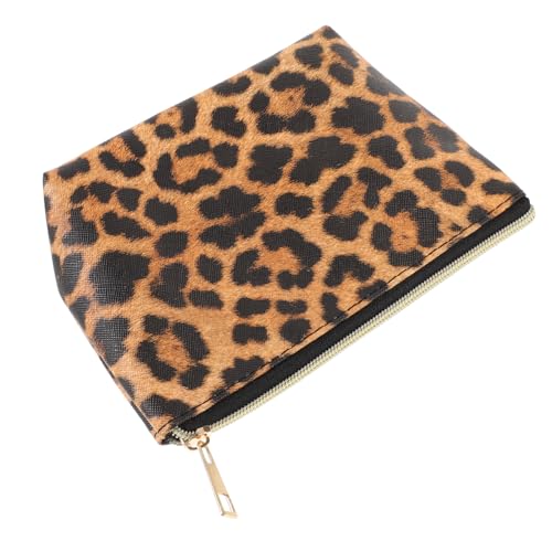 NULYLU Leopardenmuster Kosmetiktasche Für Frauen Tragbare Make up Tasche Mit Reißverschluss Große Kapazität Vielseitige Aufbewahrung Für Reisen Und Alltag Rotbraun NULYLU Leopardenmuster Kosmetiktasche Für Frauen Tragbare Make up Tasche Mit Reißverschluss Große Kapazität Vielseitige Aufbewahrung Für Reisen Und Alltag Rotbraun von NULYLU