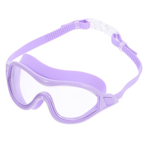 NULYLU Leichte Schwimmbrille Für Damen Und Herren Antibeschlag Schwimmbrille Mit Verstellbarem Silikonband Wasserdichte Schwimmbrille Lila Für Optimalen Augenschutz Beim Schwimmen von NULYLU