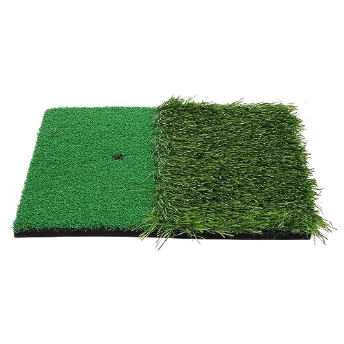 NULYLU Pole-Schneidmatte Golfübungs-Schlagmatte Matte Kunstrasen-Golf-Schlagmatte Golf übungsmatte golfübungsgeräte Golfmatte Golf-Übungsausrüstung 35 mm langes Gras Green von NULYLU