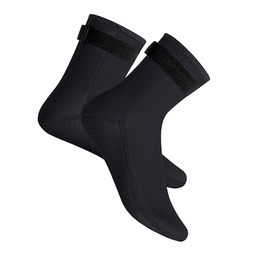 NULYLU wasserdichte Tauchsocken Für Herren Und Damen Warmhaltende Neopren Schwimmsocken Für Winter Anti Rutsch Langlebig Ideal Für Schnorcheln Und Schwimmen Größe L von NULYLU