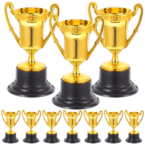 NUOBESTY Award Pokal Goldene Trophäe Kunststoff Mini Gewinner Pokale für Kinder Party Favors Mitgebsel beim Kindergeburtstag Wettbewerbe Belohnung 10 Stück NUOBESTY Award Pokal Goldene Trophäe Kunststoff Mini Gewinner Pokale für Kinder Party Favors Mitgebsel beim Kindergeburtstag Wettbewerbe Belohnung 10 Stück von NUOBESTY