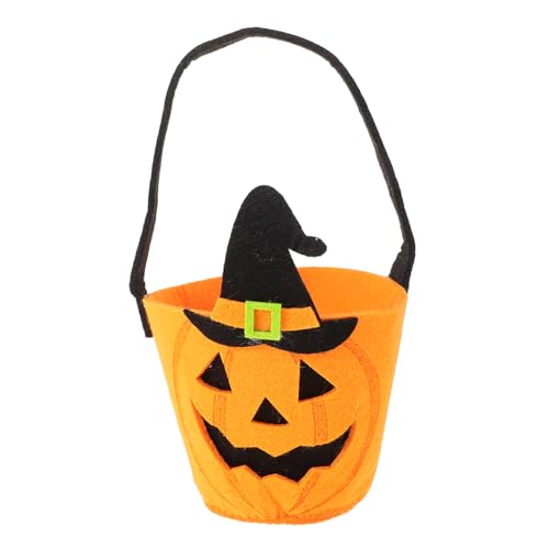 NUOBESTY Halloween-süßigkeitsbeutel Halloween-süßigkeiten-Eimer Kleine Tragetaschen Süßes Oder Saures Korb Halloween-Tasche Halloween-partybevorzugungstaschen Party-leckerli-Tasche Vlies von NUOBESTY