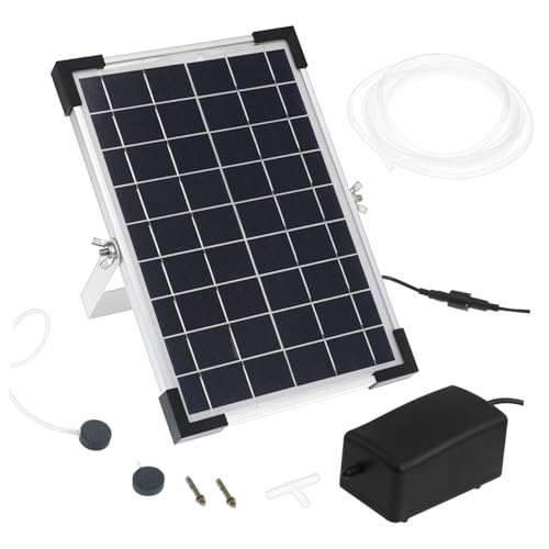 NUOBESTY Solar Aquarium Luftpumpe Effiziente Teichwasserpumpe Und Aquarium Für Optimalen Wasserumlauf Und Sauerstoffversorgung Umweltfreundliche Doppelhub Luftpumpe Für von NUOBESTY