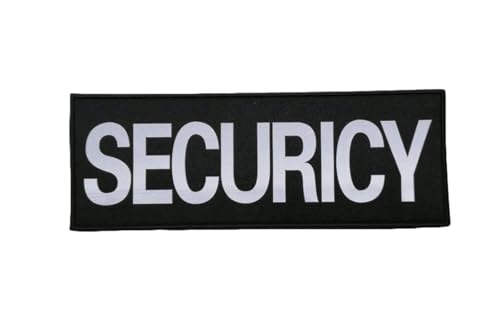 NURCIX Reflective Security Patches Badge Patch Tactical Medical Patches with Hook-Fastener Backing (Black /10.6"x3.93")(Black/10.6"x3.93") von NURCIX