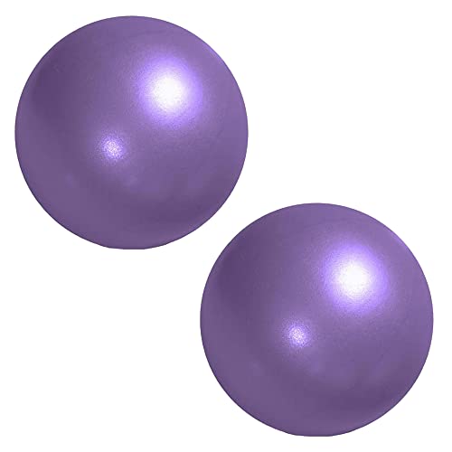 NUWIQ Pilates Ball, 25 cm Gymnastikball Klein, Gymnastikbälle Kinder, mit Aufblasbarem Strohhalm, für Yoga, Gleichgewichtstraining, Aerobic, 2 Stück, Lila NUWIQ Pilates Ball, 25 cm Gymnastikball Klein, Gymnastikbälle Kinder, mit Aufblasbarem Strohhalm, für Yoga, Gleichgewichtstraining, Aerobic, 2 Stück, Lila von NUWIQ